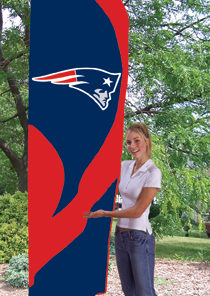 New England Patriots Tall Team Flag Kit with Pole