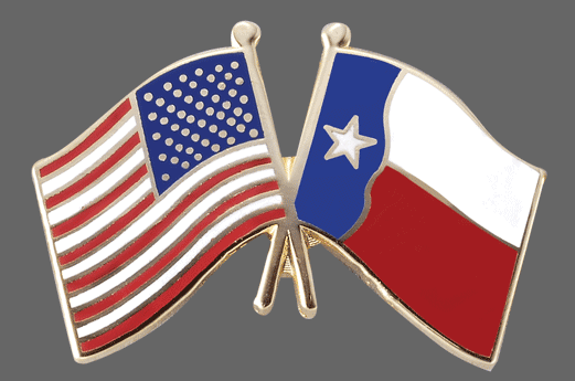 Texas Friendship lapel Pins