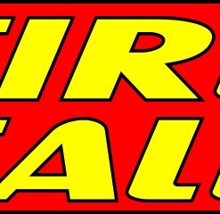 3' x 10' Tire Sale red Banner
