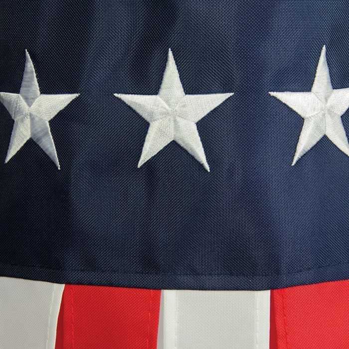 U.S. STARS AND STRIPES EMBROIDERED 60" WINDSOCK
