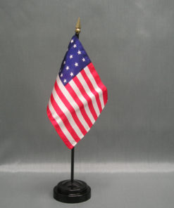 4" x 6" 21 Stars Old Glory Stick Flag