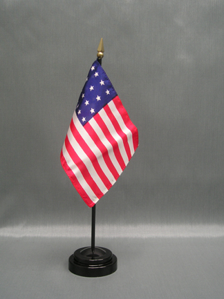 4" x 6" 21 Stars Old Glory Stick Flag