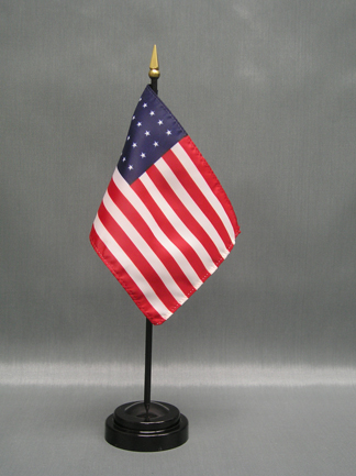 4" x 6" 24 Stars Old Glory Stick Flag