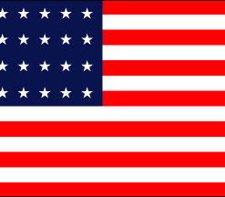 3 x 5 24 Stars Old Glory Nylon Flag
