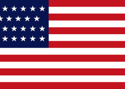 3 x 5 27 Stars Old Glory w/ Pole Hem & Fringe Nylon Flag