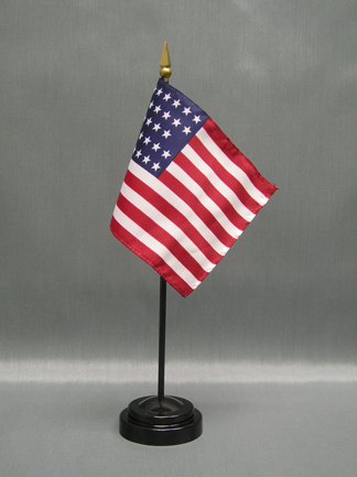 4" x 6" 33 Stars Old Glory Stick Flag