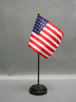 4" x 6" 35 Stars Old Glory Stick Flag