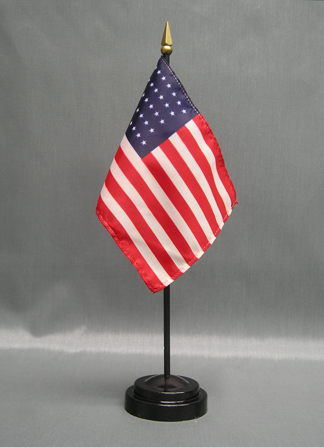 4" x 6" 37 Stars Old Glory Stick Flag