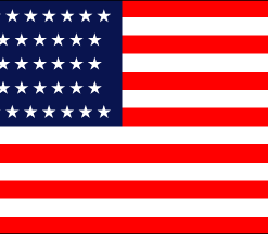 5 x 8 37 Stars Old Glory Nylon Flag