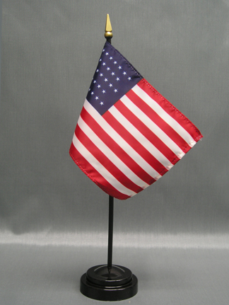 4" x 6" 38 Stars Old Glory Stick Flag