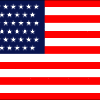 4 x 6 45 Stars Old Glory w/ Pole Hem & Fringe Nylon Flag