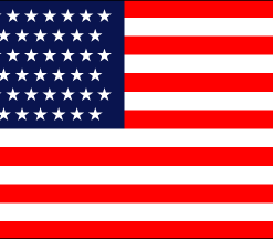 5 x 8 45 Stars Old Glory Nylon Flag