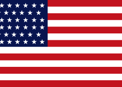 5 x 8 46 Stars Old Glory Nylon Flag