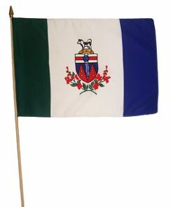 Yukon Canadian Province 12"x18" Stick Flag