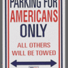 American Parking Sign