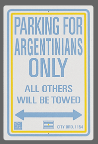 Argentinians Parking Sign