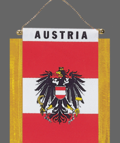 Austria W/Crest Mini Banner