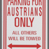Austrian Parking Sign