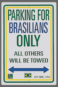 Brasilian Parking Sign