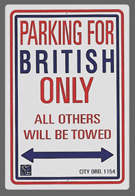 British Parking Sign
