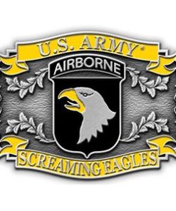 United States Army 101st Airborne Screaming Eagles Belt Buckle