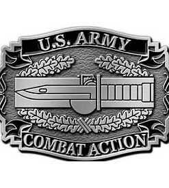 United States Army Combat Action Badge Cab Belt Buckle