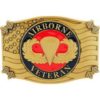 U.S. Army Airborne Veteran Belt Buckle Enamel, Airborne Veteran Belt Buckle
