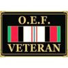 United States Operation Enduring Freedom Veteran With Ribbon OEF Afghanistan Belt Buckle.