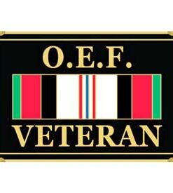 United States Operation Enduring Freedom Veteran With Ribbon OEF Afghanistan Belt Buckle.
