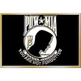POW MIA YOU ARE NOT FORGOTTEN BELT BUCKLE 3.25 INCHES