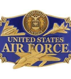 United States Air Force Belt Buckle Enamel Blue, USAF Belt Buckles Blue