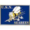 Navy SEABEES American Heroes Belt Buckle Enamel