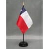 4 in. X 6 in. Chile Mounted on a 10 in. Black Staff with Gold Spear tip.