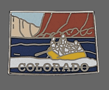 Colorado Shape Lapel Pin