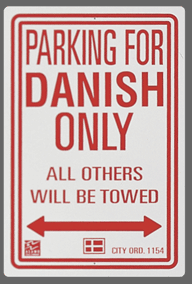 Danish Parking Sign