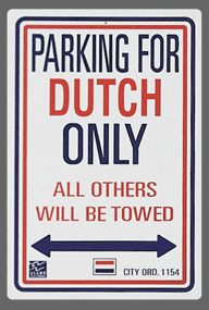 Dutch Parking Sign