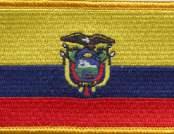 2"x3.5" Ecuador Rectangle Patch