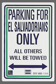 Elsalvadorian Parking Sign