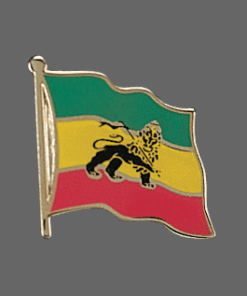 Ethiopia W/Lion Lapel Pin