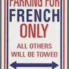 French Parking Sign