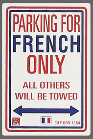 French Parking Sign