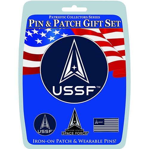 GIFT SET-USSF SPACE FORCE (3 Pins & 1 Patch)