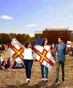 Guernsey 3x5' Poly Flag, GUERNSEY FLAG POLY 3X5 Flag