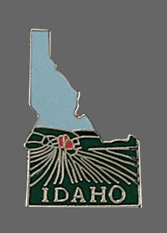 Idaho Shape Lapel Pin
