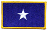 2"x3.5" Bonnie Blue Rectangle Patch