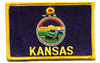 2"x3.5" Kansas Rectangle Patch