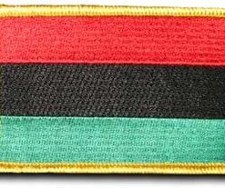 2"x3.5" Afro American Rectangle Patch