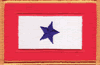2"x3.5" Service Star Banner Rectangle Patch