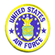 2"x3.5" Air Force Seal Rectangle Patch
