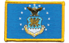 2"x3.5" Air Force Flag Rectangle Patch